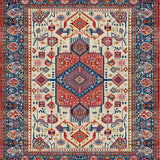 Ultra Soft Area Rug, Non Slip, Stain Resistant, Washable Area Rugs for Living Room, Bedroom, Natural Beige Jute Vintage Braided Style(Red)