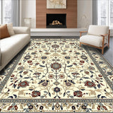 Ultra Soft Area Rug, Non Slip, Stain Resistant, Washable Area Rugs for Living Room, Bedroom, Boho Bathroom for Toilet(Ivory)