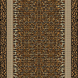Ultra Soft Area Rug, Non Slip, Stain Resistant, Washable Area Rugs for Living Room, Bedroom, Elegant Brown Animal Print Style(Brown)