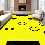 Ultra Soft Area Rug, Non Slip, Stain Resistant, Washable Area Rugs for Living Room, Bedroom, Whimsical Yellow Graphic Design(Yellow)