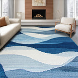 Artistic Contemporary Patterned Layering(Blue)