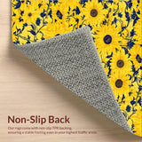Retro Artistic Sunflower Print(Yellow)