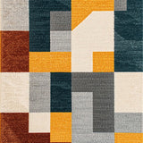 Ultra Soft Area Rug, Non Slip, Stain Resistant, Washable Area Rugs for Living Room, Bedroom, Stylish Minimalist Geometric Carpet for Open Space Interiors(Gray)