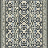 Ultra Soft Area Rug, Non Slip, Stain Resistant, Washable Area Rugs for Living Room, Bedroom, Luxurious Neutral Geometric Arrangement(Gray)