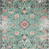 Sage Green Retro Floral Elegance(Green)