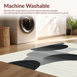 Trendy Fluid Geometric Arrangement(Gray)