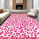 Ultra Soft Area Rug, Non Slip, Stain Resistant, Washable Area Rugs for Living Room, Bedroom, Rustic Bold Animal Texture Visual(Pink)