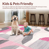 Striking Contemporary Geometric Blend(Pink)