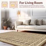Cozy Ogee Patterned Nature Inspired(Beige)