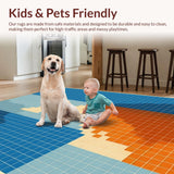 Lively Modern Diamond Design(Blue)