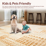 Designer Neutral Textured Geometric Contemporary(Beige)