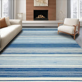 Ultra Soft Area Rug, Non Slip, Stain Resistant, Washable Area Rugs for Living Room, Bedroom, Tranquil Sky Blue Textile Art(Blue)