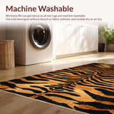 Ultra Soft Area Rug, Non Slip, Stain Resistant, Washable Area Rugs for Living Room, Bedroom, Exotic Animal Skin Texture(Brown)