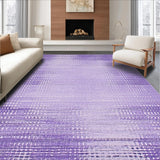 Ultra Soft Area Rug, Non Slip, Stain Resistant, Washable Area Rugs for Living Room, Bedroom, Vibrant Cozy Shaggy Atmosphere(Purple)
