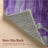 Ultra Soft Area Rug, Non Slip, Stain Resistant, Washable Area Rugs for Living Room, Bedroom, Trendy Lush Purple Watercolor(Purple)