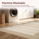 Ultra Soft Area Rug, Non Slip, Stain Resistant, Washable Area Rugs for Living Room, Bedroom, Rustic Natural Earthy Textures(Beige)