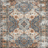 Ultra Soft Area Rug, Non Slip, Stain Resistant, Washable Area Rugs for Living Room, Bedroom, Distressed Print Entry for Inside Non Slip(Gray)
