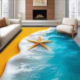 Ultra Soft Area Rug, Non Slip, Stain Resistant, Washable Area Rugs for Living Room, Bedroom, Marine Blue Entryway Stain-Resistant Carpet(Yellow)