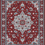 Ultra Soft Area Rug, Non Slip, Stain Resistant, Washable Area Rugs for Living Room, Bedroom, Modern for Kitchen(Red)