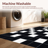 Cozy Gray and White Checker Design(Black)