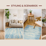 Chic Earthy Wave Scallop Style(Blue)