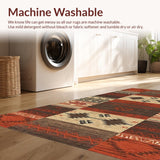 Eclectic Multi tone Abstract Artwork(Red)