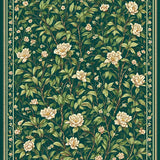 Sophisticated Floral Geometric Fusion(Green)