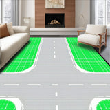 Charming Gray Roadway Aesthetic(Green)