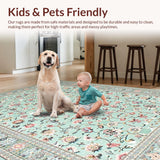 Elegant Sage Green Tiled Motif(Blue)