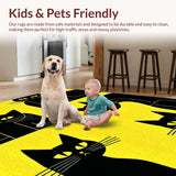 Contemporary Abstract Cat Artwork(Yellow)