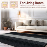 Elegant Textured Layered Design(Black)