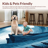 Charming Mountain Landscape Motif(Blue)