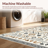 Ultra Soft Area Rug, Non Slip, Stain Resistant, Washable Area Rugs for Living Room, Bedroom, Chic Earthy Shag Texture(Beige)