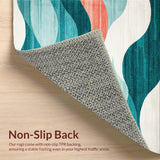 Artful Distressed Colorful Swirls(Blue)