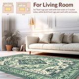 Serene Sage Green Geometric Arrangement(Ivory)