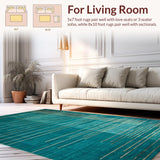 Dynamic Contemporary Linear Motif(Blue)