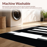 Chic Minimalist Reversible Stripes(Black)