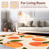 Vibrant Abstract Citrus Design Appeal(Beige)