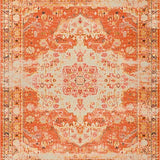 Ultra Soft Area Rug, Non Slip, Stain Resistant, Washable Area Rugs for Living Room, Bedroom, Charming Soft Textured Motif Runner(Orange)