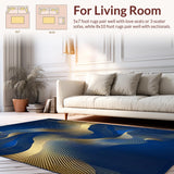 Dynamic Blue Grey Fusion Artistry(Blue)