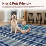 Elegant Neutral Herringbone Style(Blue)