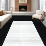 Modern Geometric Black Cream(Black)