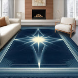 Contemporary Round Patterned Aesthetic(Blue)