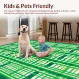 Lively Geometric Green Tiled Artistry(Green)