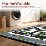 Ultra Soft Area Rug, Non Slip, Stain Resistant, Washable Area Rugs for Living Room, Bedroom, Car Rug for Nursery Room(Gray)