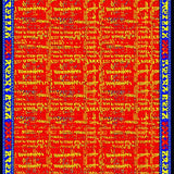 Vibrant Playful Word Art Creation(Red)