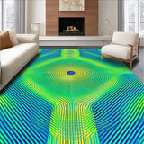 Lively Twisted Visual Effect(Blue)