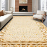 Sophisticated Beige Tiled Motif(Beige)