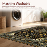 Luxurious Black Gold Damask Style(Black)