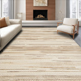 Ultra Soft Area Rug, Non Slip, Stain Resistant, Washable Area Rugs for Living Room, Bedroom, Cozy Natural Fiber Woven Texture(Beige)